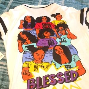 " BLESSED" Jersey Top (M)